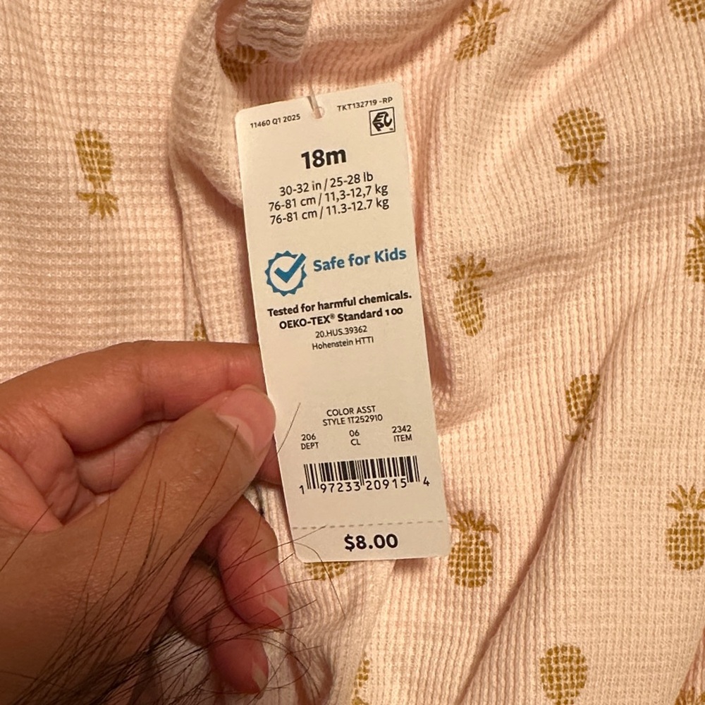 Carter’s Pineapple Romper - Picture 2 of 2